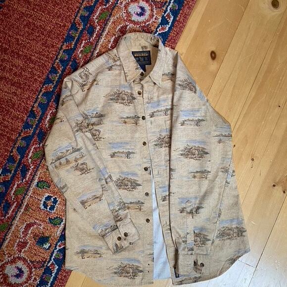 Woolrich Moose Shirt Long Sleeve Button Down - Picture 1 of 6
